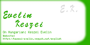 evelin keszei business card